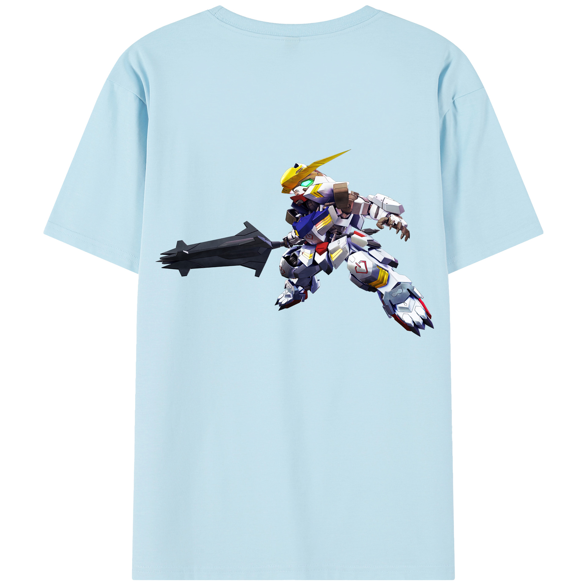 （画像用） 機動戦士ガンダム Mobile Suit Gundam 綿100％半袖Tシャツ（背面プリント）
